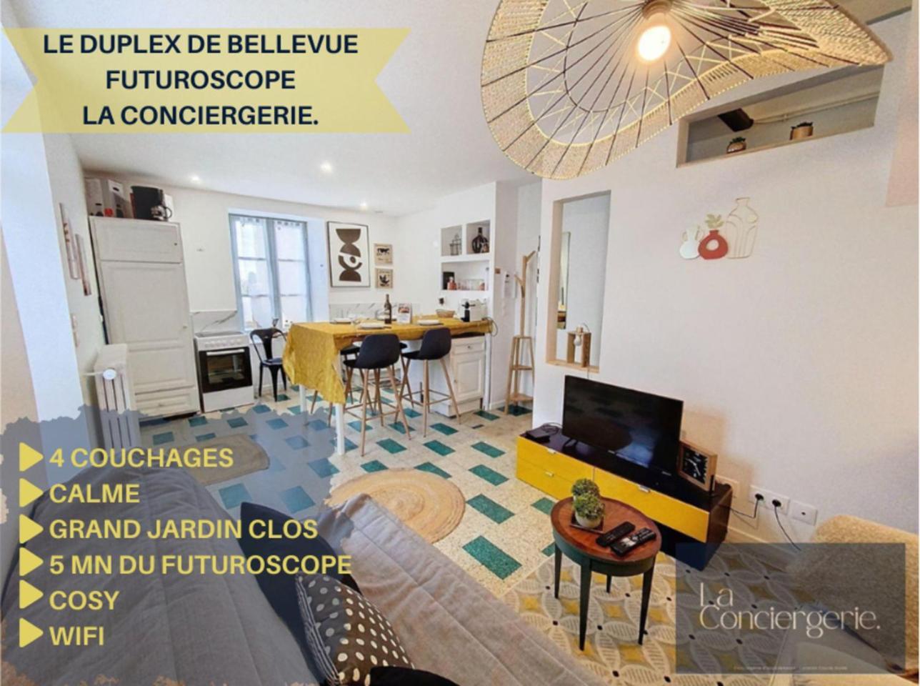 Le Duplex De Bellevue - Futuroscope - La Conciergerie. Apartment Jaunay-Clan Exterior photo